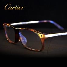 Cartier卡地亚拉丝香槟镀金饰面玳瑁色眼镜框架